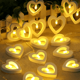 Wooden Heart String Light