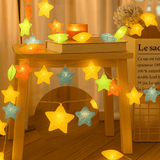 Crackle Star String Light (Colourful)