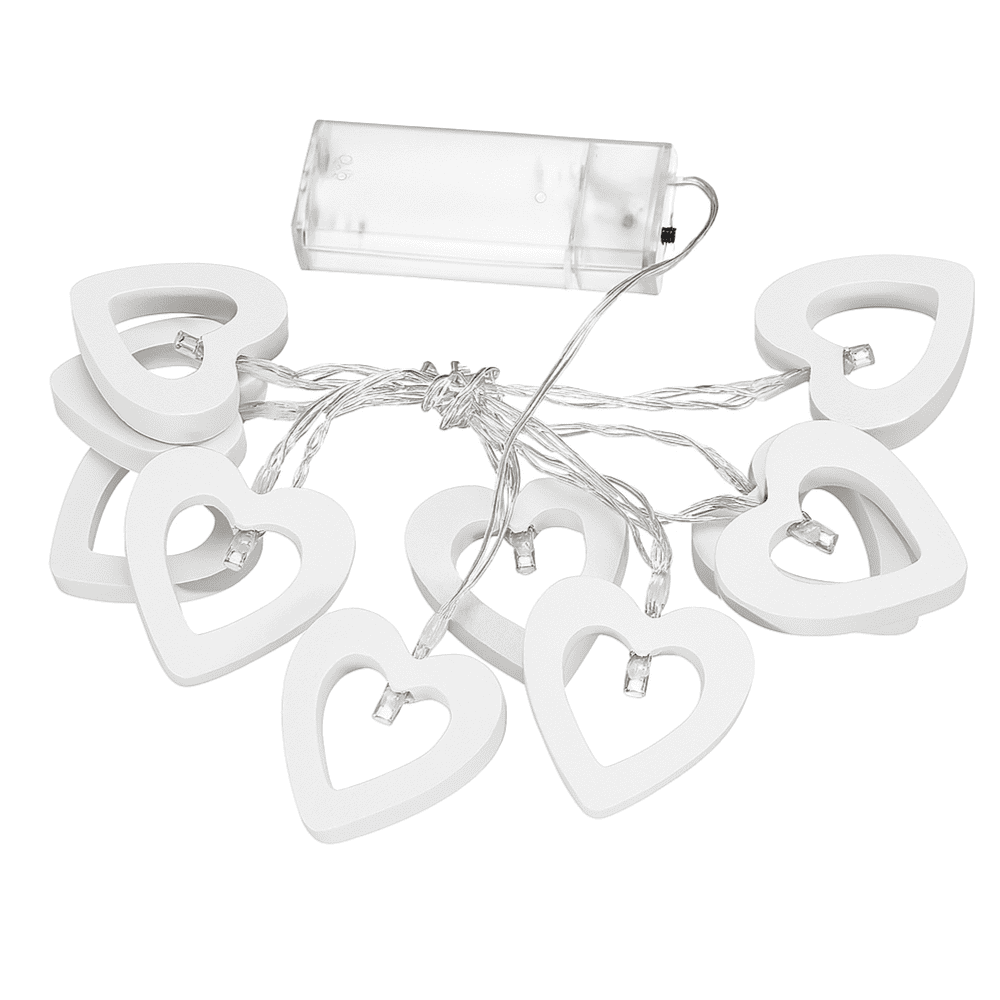 Wooden Heart String Light