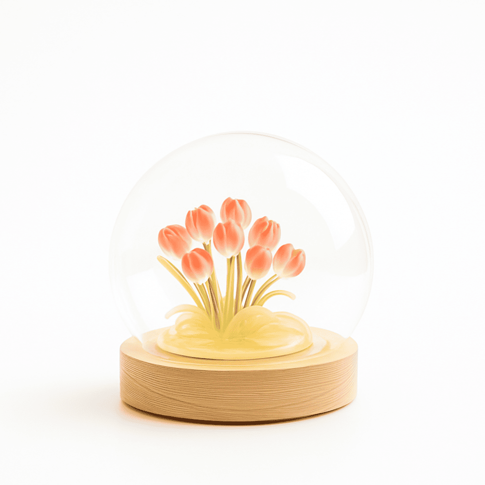 Tulip Globe Lamp