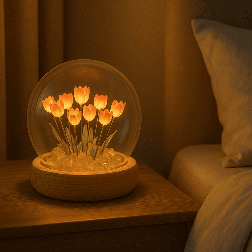 Tulip Globe Lamp