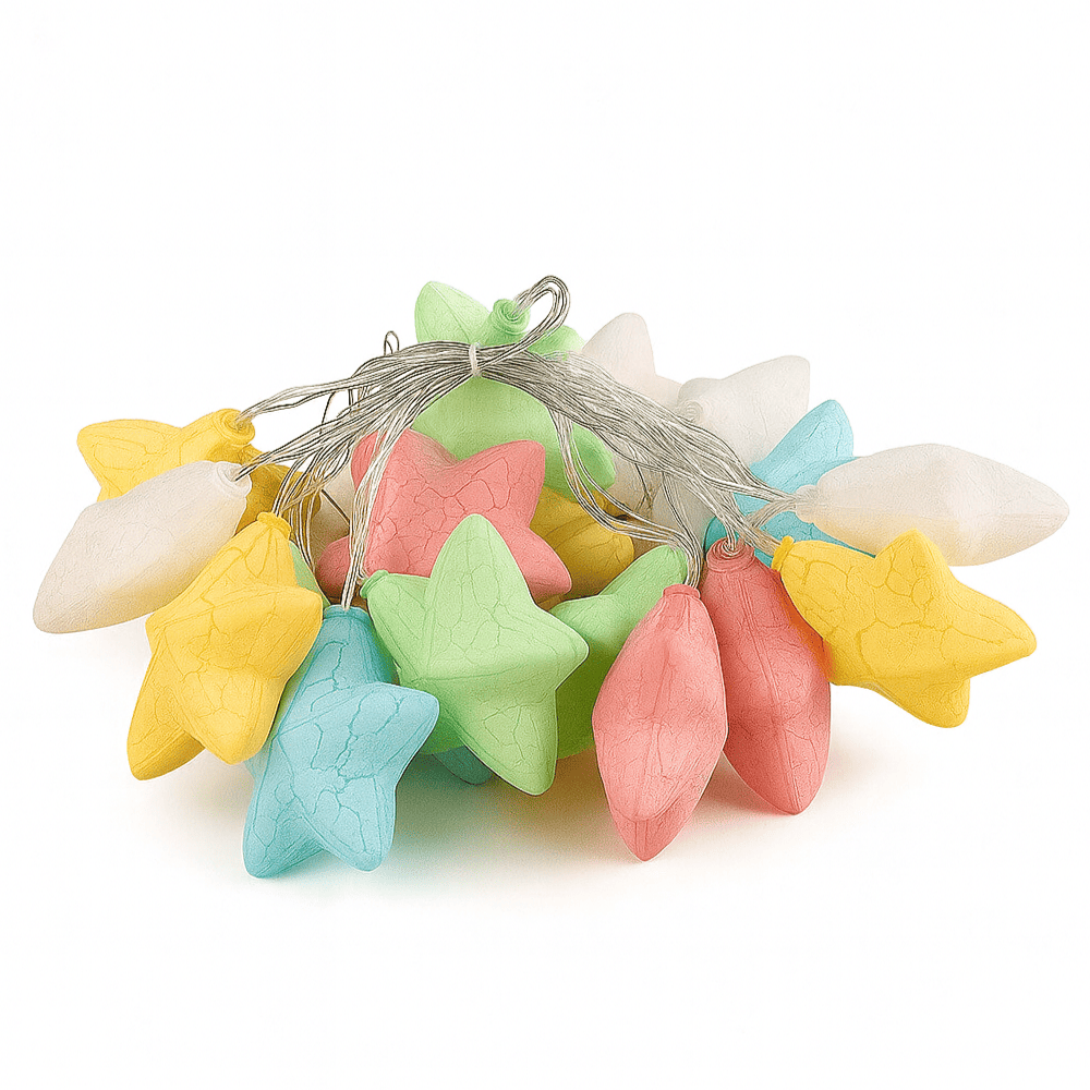 Crackle Star String Light (Colourful)