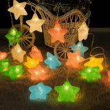Crackle Star String Light (Colourful)